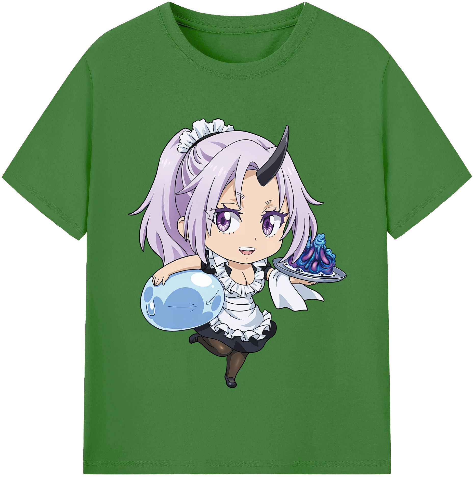 （画像用） 転スラ Regarding Reincarnated to Slime レディースカジュアルプリントTシャツ（綿100％）